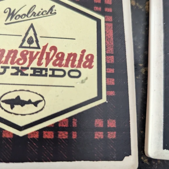 Woolrich Collab limited Edition Pennsylvania Tuxedo Coaster Set - Picture 6 of 8